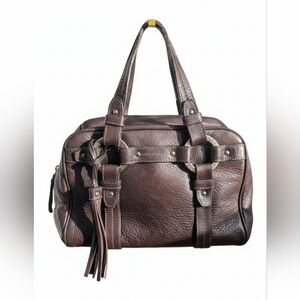 Bally Leather Tassel Satchel EUC!